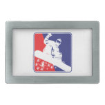 Snowboarder - alto aire de cogida hebillas cinturon rectangulares