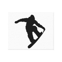 Snowboarder Lona Envuelta Para Galerías