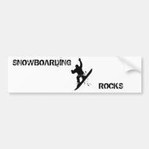 Snowboarder Pegatina De Parachoque