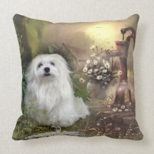 Snowdrop la almohada/el amortiguador malteses