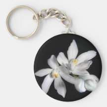 Snowdrops blanco llavero personalizado