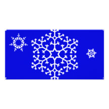 snowflakes_on_blue tarjetas personales