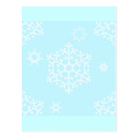 snowflakes_on_light_blue postales