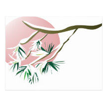 Snowpine Sun Tarjetas Postales