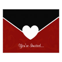 Sobre de la tarjeta del día de San Valentín Invitación