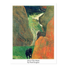 Sobre el abismo de Paul Gauguin Postales