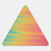 Sobre el arco iris pegatinas triangulo