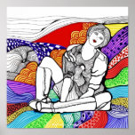 Sobre el arco iris poster