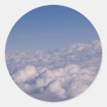 sobre las nubes pegatinas redondas