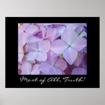 ¡Sobre todo verdad! el arte imprime Hydrangeas de  Posters