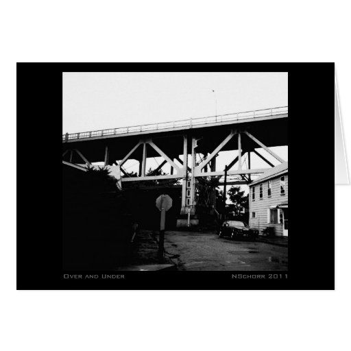 Sobre y bajo paisaje industrial urbano felicitacion 