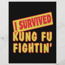 SOBREVIVÍ LA LUCHA DE KUNG FU TARJETÓN