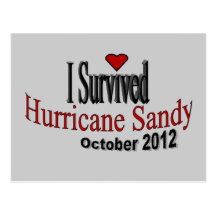 Sobreviví la postal de Sandy del huracán