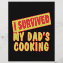 SOBREVIVÍ MI COCINAR DE LOS PAPÁS FLYER A TODO COLOR