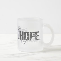 Sobrina mi héroe - esperanza del pulmón taza de café