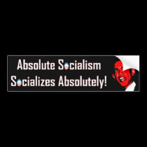 Socialismo absoluto pegatinas de parachoque