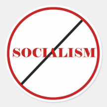 Socialismo anti de la fiesta del té pegatina