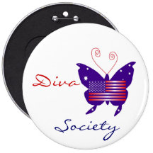 Sociedad americana de la mariposa de la diva pins