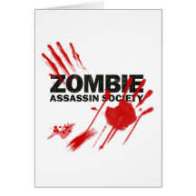 Sociedad del asesino del zombi tarjetón