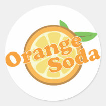 Soda anaranjada pegatinas