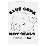 Soda de club, no tarjeta de los sellos