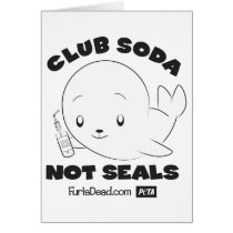 Soda de club, no tarjeta de los sellos tarjetas