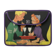 Soda para dos - ejemplo de los años 50 del vintage funda para macbooks