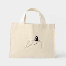 Sofá abstracto de la mujer bolsa de mano