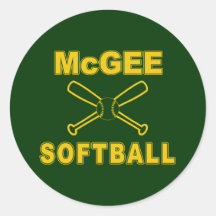 Softball de McGee Etiqueta