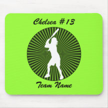 Softball Mousepad de Fastpitch Tapete De Raton