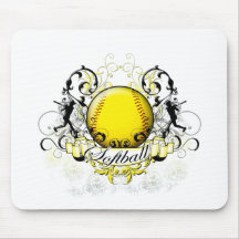 Softball tribal tapete de raton