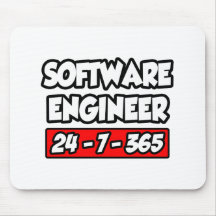 Software Engineer 24-7-365 Alfombrillas De Ratones