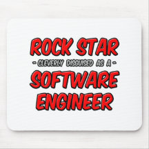 Software Engineer de la estrella del rock… Alfombrillas De Raton