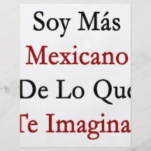Soja Mas Mexicano De Lo Que Te Imaginas Tarjeta Publicitaria