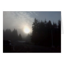 sol brumoso #3 de la mañana tarjetas