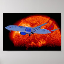 SOL DE LA LÍNEA AÉREA POSTERS