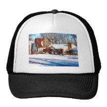 Sol después de la nieve gorras de camionero