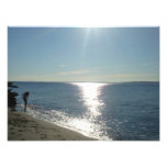 Sol en la foto del agua