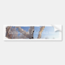 Sol en los cristales de Frost; Personalizable Pegatina De Parachoque