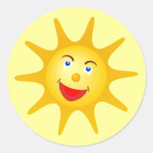 Sol feliz - pegatina