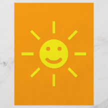 Sol feliz tarjeta publicitaria