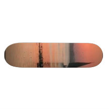 sol fijado en el agua monopatín personalizado