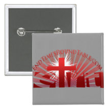 Sol naciente rojo pin