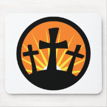Sol naciente - tres cruces tapete de raton