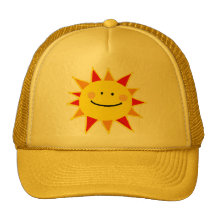 Sol sonriente gorro de camionero