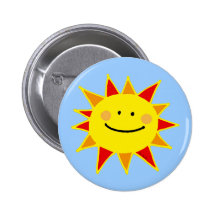 Sol sonriente pin