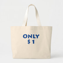 Solamente $1 bolsa lienzo