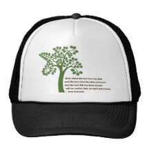 Solamente cuando el árbol pasado gorro