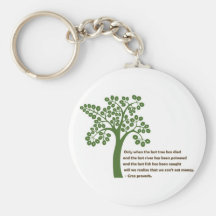 Solamente cuando el árbol pasado llaveros