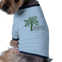 Solamente cuando el árbol pasado ropa macota
